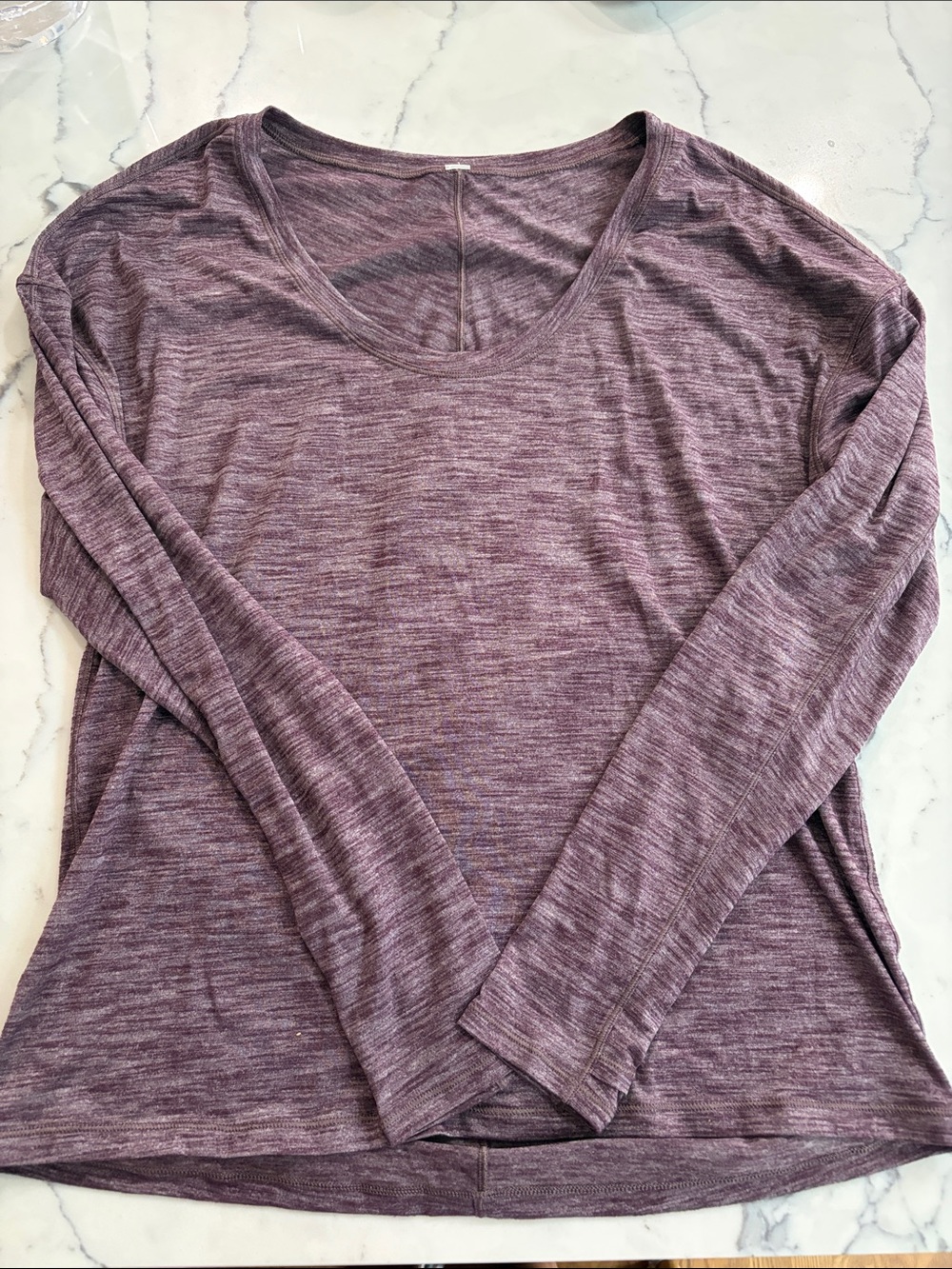 Lululemon Women's Heathered Long-Sleeve Scoop Neck Top